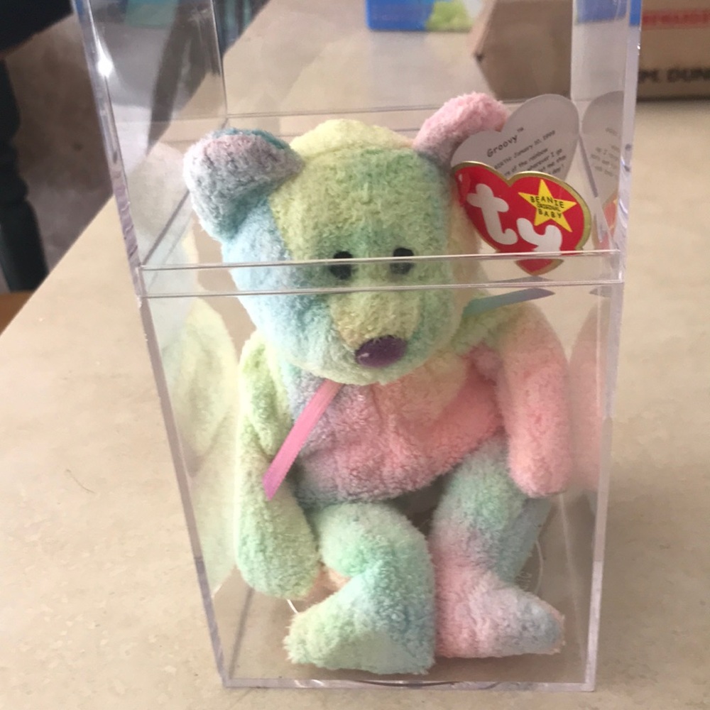 TY beanie baby Groovy Ty-dyed bear